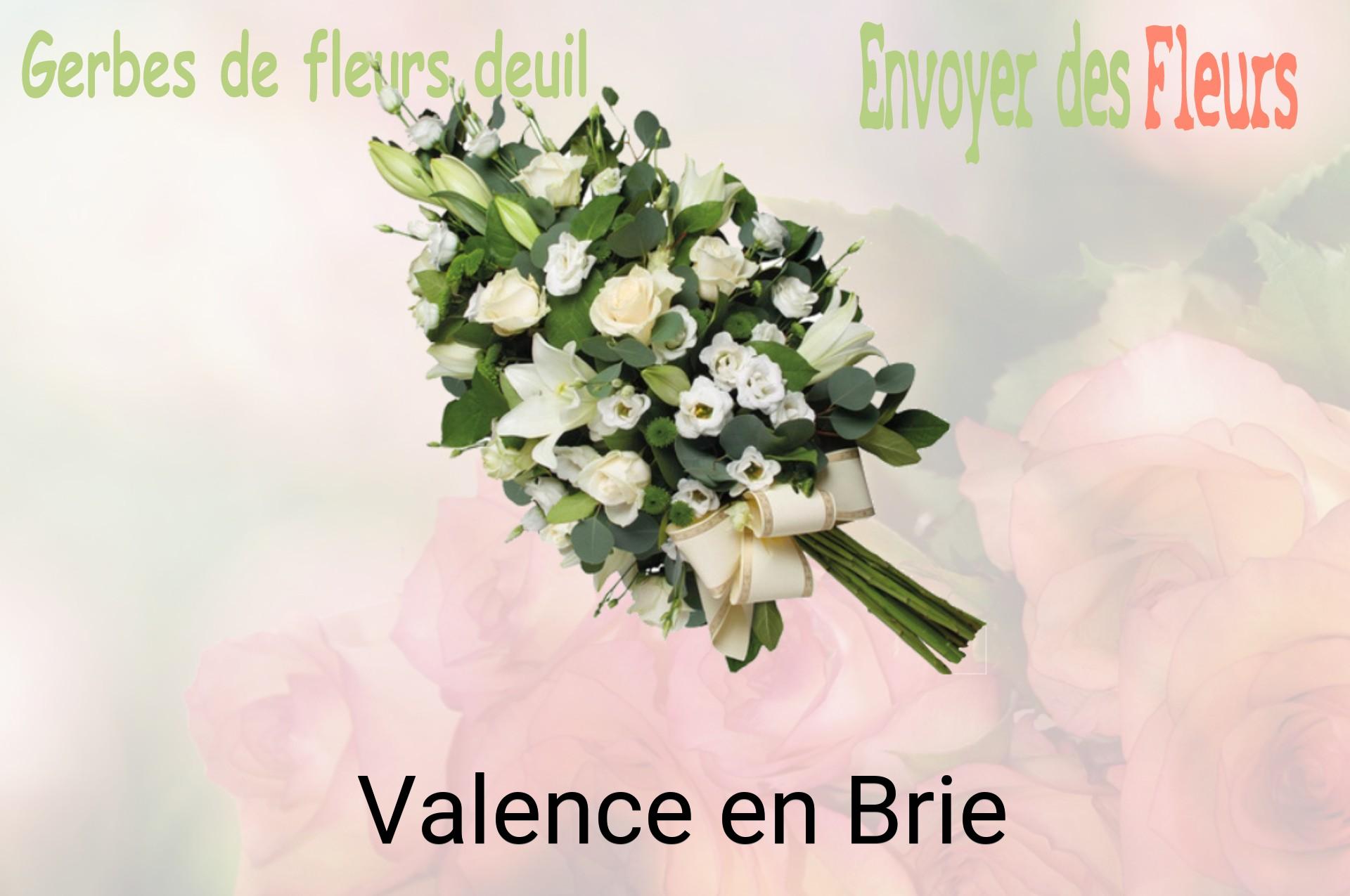 Gerbe de fleurs de deuil livrée à Valence-en-Brie
